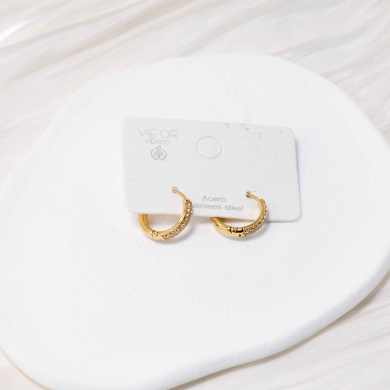 ARETES ZO10540E/11MM/300 Dorado Acero Inoxidable -F28