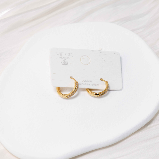 ARETES ZO10540E/11MM/300 Dorado Acero Inoxidable -F28