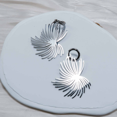 ARETES ZO8887E Plateado Acero Inoxidable -G33