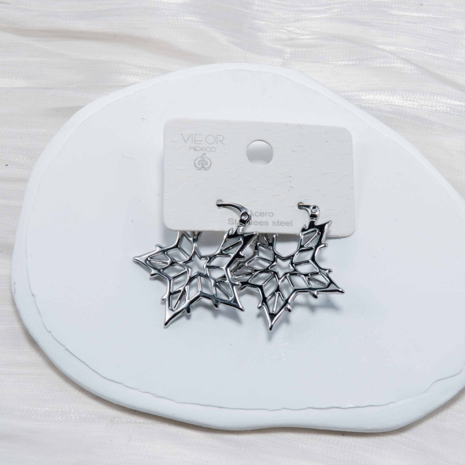 ARETES ZO4078E Plateado Acero Inoxidable -G410