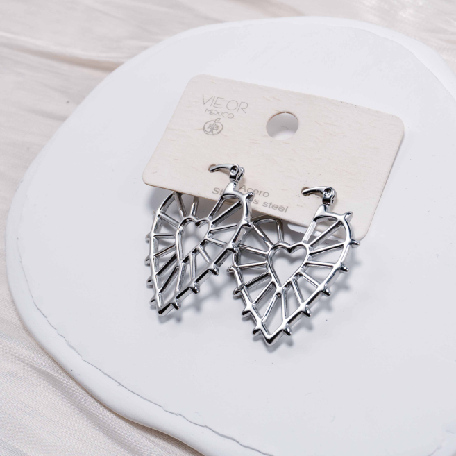 ARETES ZO4079E Plateado Acero Inoxidable -G410