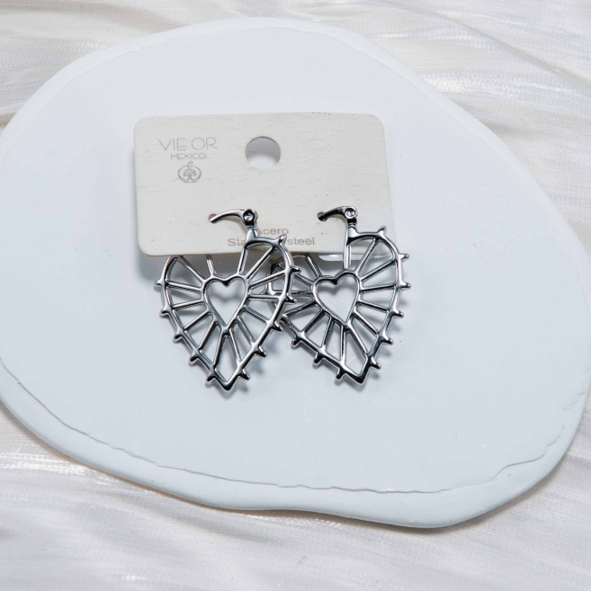 ARETES ZO4079E Plateado Acero Inoxidable -G410