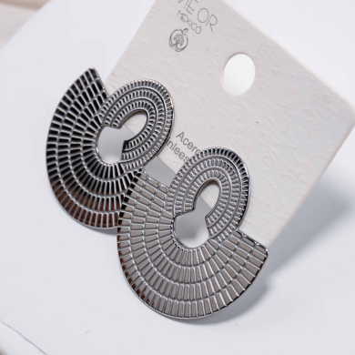 ARETES ZO8909E Plateado Acero Inoxidable -G49