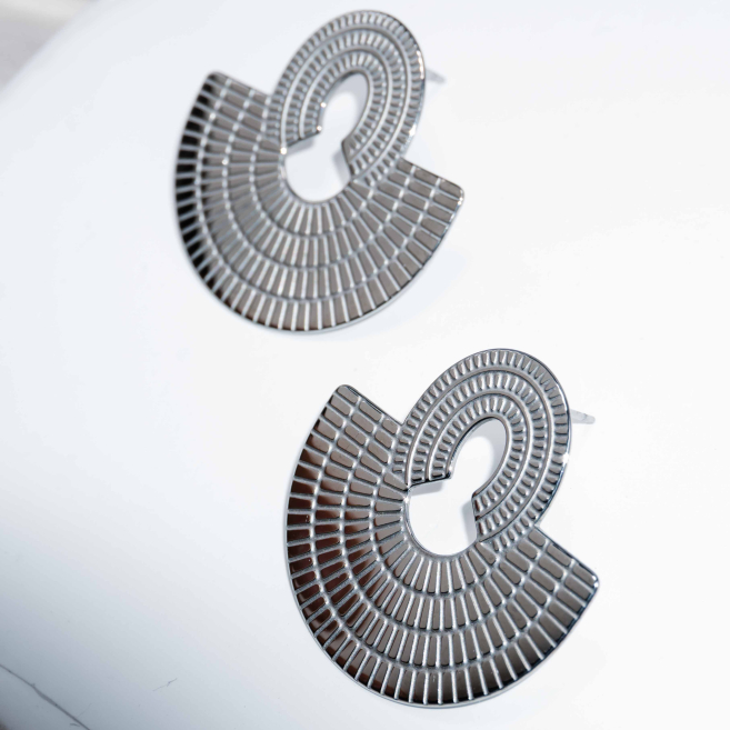 ARETES ZO8909E Plateado Acero Inoxidable -G49