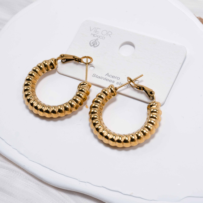 ARETES ZO12961E Dorado Acero Inoxidable -F410
