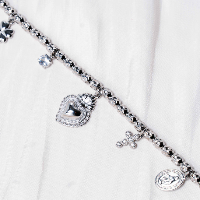 PULSERA ZO12828B Plateado Acero Inoxidable -2C44