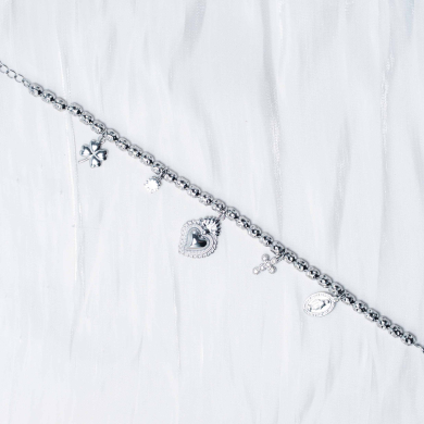 PULSERA ZO12828B Plateado Acero Inoxidable -2C44