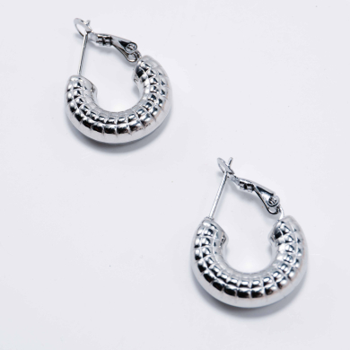ARETES ZO12959E Plateado Acero Inoxidable -F410