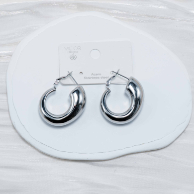 ARETES ZO12929E Plateado Acero Inoxidable -F58