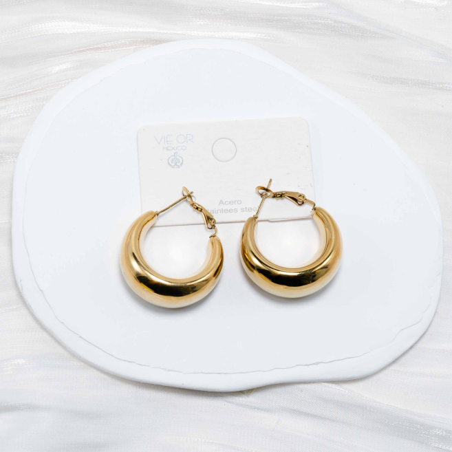 ARETES ZO12917E DORADO Acero Inoxidable -F58