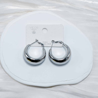 ARETES ZO12917E PLATEADO Acero Inoxidable -F58