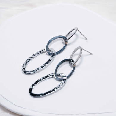 ARETES ZO6513E Plateado Acero Inoxidable -G52