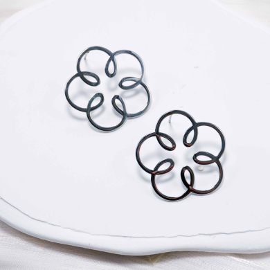 ARETES ZO4080E Plateado Acero Inoxidable -G410