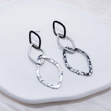 ARETES ZO6522E Plateado Acero Inoxidable -G52