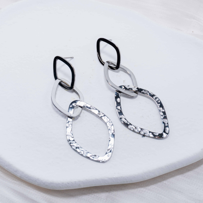 ARETES ZO6522E Plateado Acero Inoxidable -G52