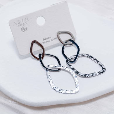 ARETES ZO6522E Plateado Acero Inoxidable -G52