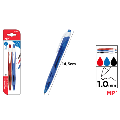 BOLIGRAFO PUNTA 1.0MM 2UDS - D11