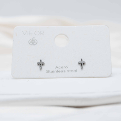 ARETES ZO6112E Plateado Acero Inoxidable -G14