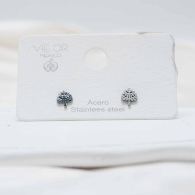 ARETES ZO6129E Plateado Acero Inoxidable -G11