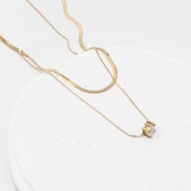 COLLAR Y00267 DORADO Acero Inoxidable -2D17