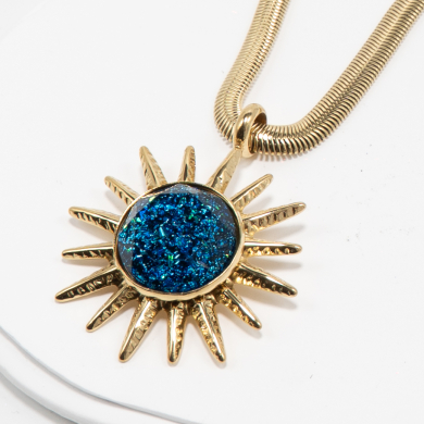 COLLAR Y00186 Azul Acero Inoxidable -2D57