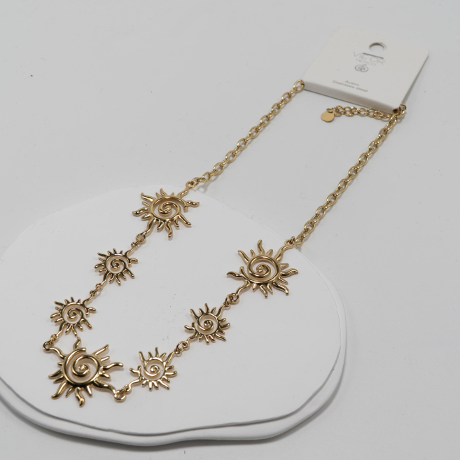 COLLAR Y00212 Dorado Acero Inoxidable -2D28