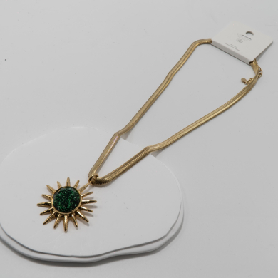 COLLAR Y00186 verde Acero Inoxidable -2D57