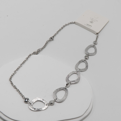 COLLAR ZO12818N Plateado Acero Inoxidable -E42