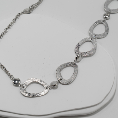 COLLAR ZO12818N Plateado Acero Inoxidable -E42