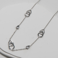 COLLAR ZO12789N Plateado Acero Inoxidable -2D22