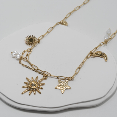 COLLAR Y00262 DORADO Acero Inoxidable -2D45