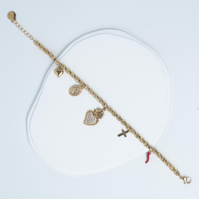 PULSERA ZO12830B Dorado Acero Inoxidable -2C43