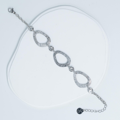 PULSERA ZO12817B Plateado Acero Inoxidable -2B45