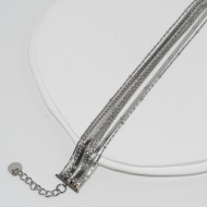 PULSERA ZO14057B Plateado Acero Inoxidable -2B36