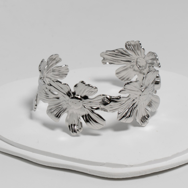 BRAZALETE ZO13080B Plateado Acero Inoxidable -2C58
