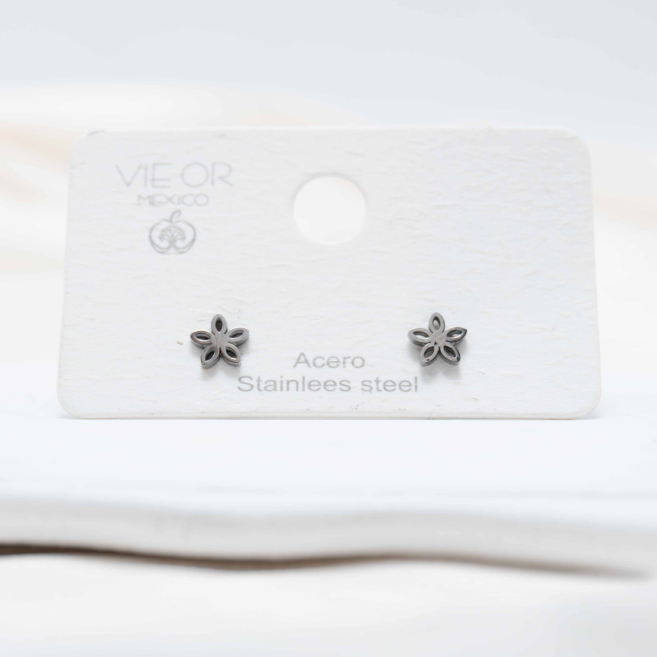 ARETES ZO6128E Plateado Acero Inoxidable -G12