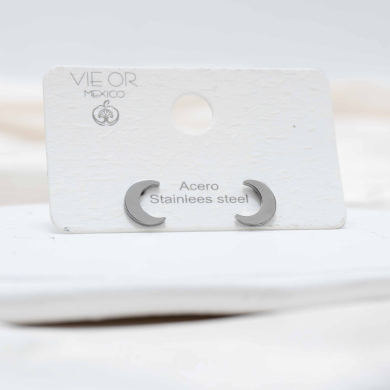 ARETES ZO291E Plateado Acero Inoxidable -F17