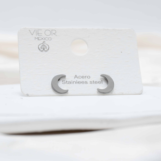 ARETES ZO291E Plateado Acero Inoxidable -F17