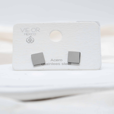 ARETES ZO1369E Plateado Acero Inoxidable -F17