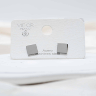 ARETES ZO1369E Plateado Acero Inoxidable -F17