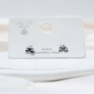 ARETES ZO4536E Plateado Acero Inoxidable -F18