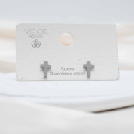 ARETES ZO4513E Plateado Acero Inoxidable -F11