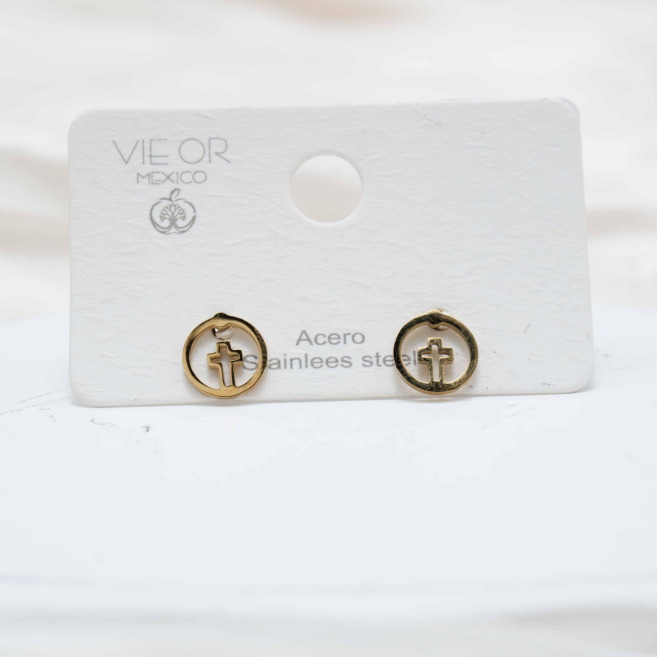 ARETES ZO1422E Plateado Acero Inoxidable -F13