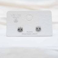 ARETES ZO4523E Plateado Acero Inoxidable -F18