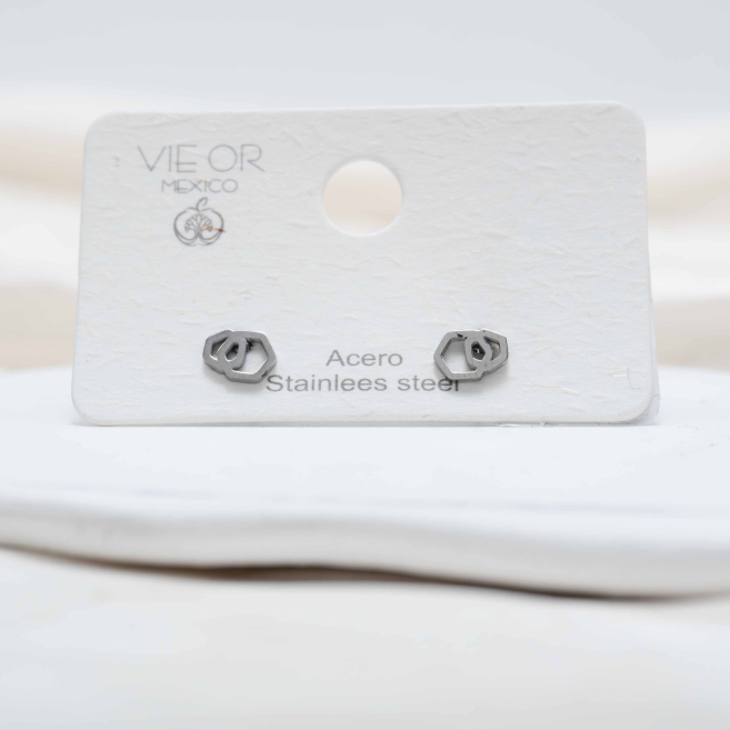 ARETES ZO4547E Plateado Acero Inoxidable -F110