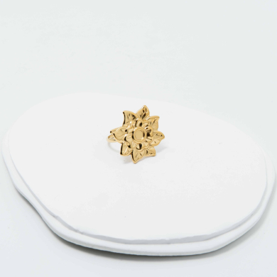 ANILLO ZO13060R Dorado Acero Inoxidable -2A54