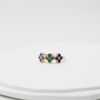 ANILLO ZO12759R D Azul Acero Inoxidable -A41