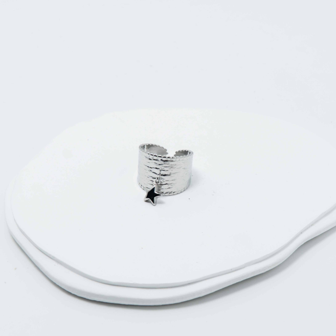 ANILLO ZO10292R Plateado Acero Inoxidable -A35