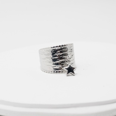 ANILLO ZO10292R Plateado Acero Inoxidable -A35