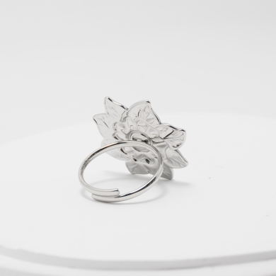 ANILLO ZO13060R Plateado Acero Inoxidable -2A54